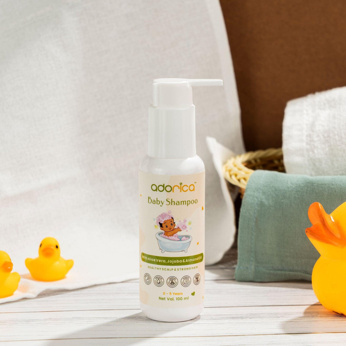 Adorica Baby Shampoo: Mild and Nourishing Formula for Delicate Scalp 100ML