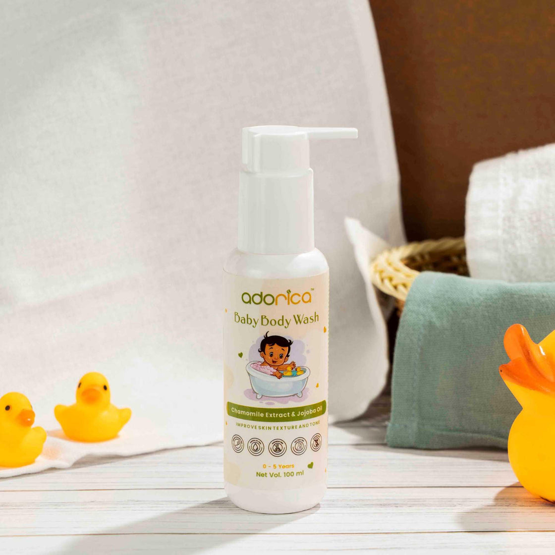 Adorica Gentle Baby Body Wash with Calming Chamomile 100ML